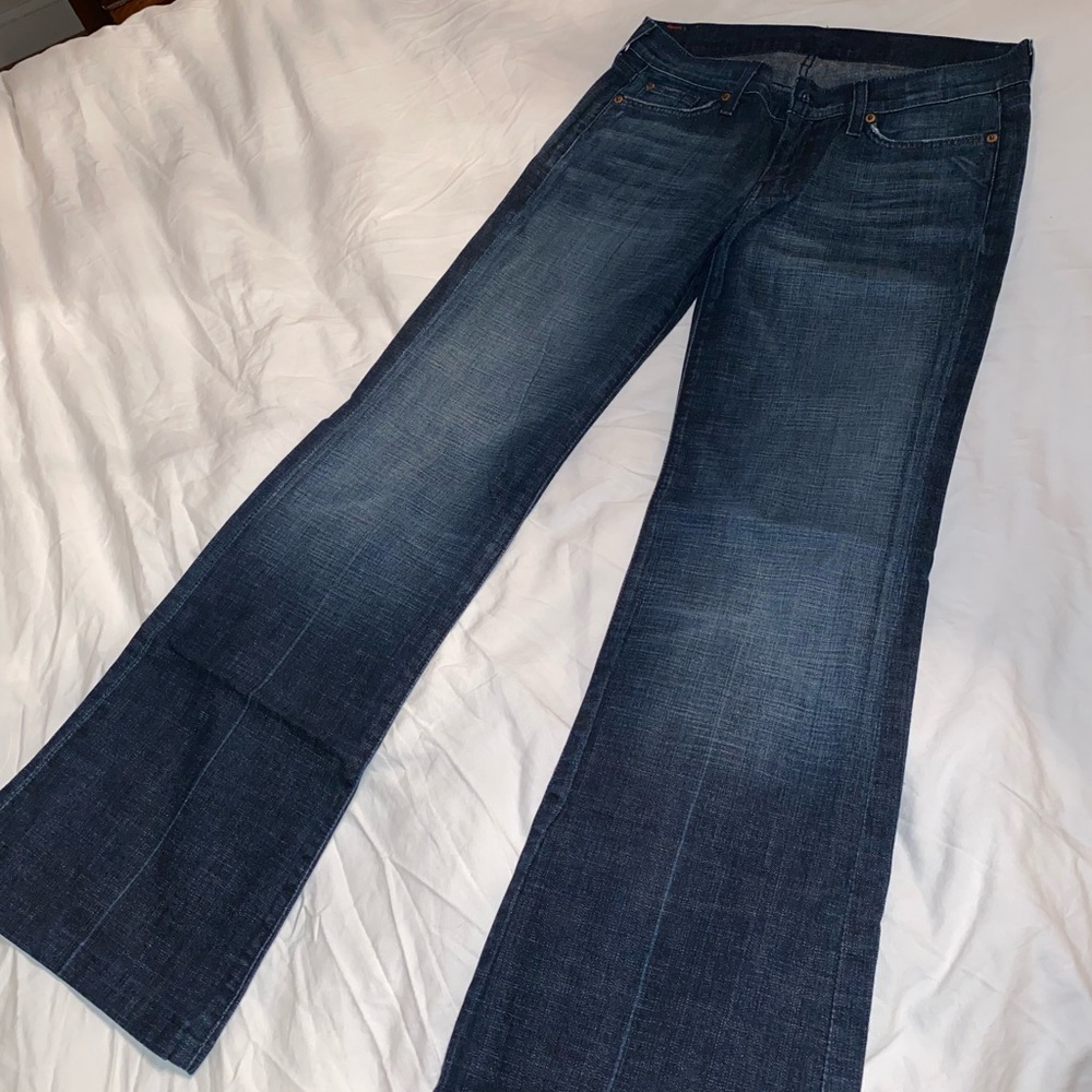 Vintage 7 for all mankind boot cut/bell bottom jeans size 29